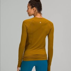 Swiftly Tech Long Sleeve Shirt 2.0 Gold Spice Size 8